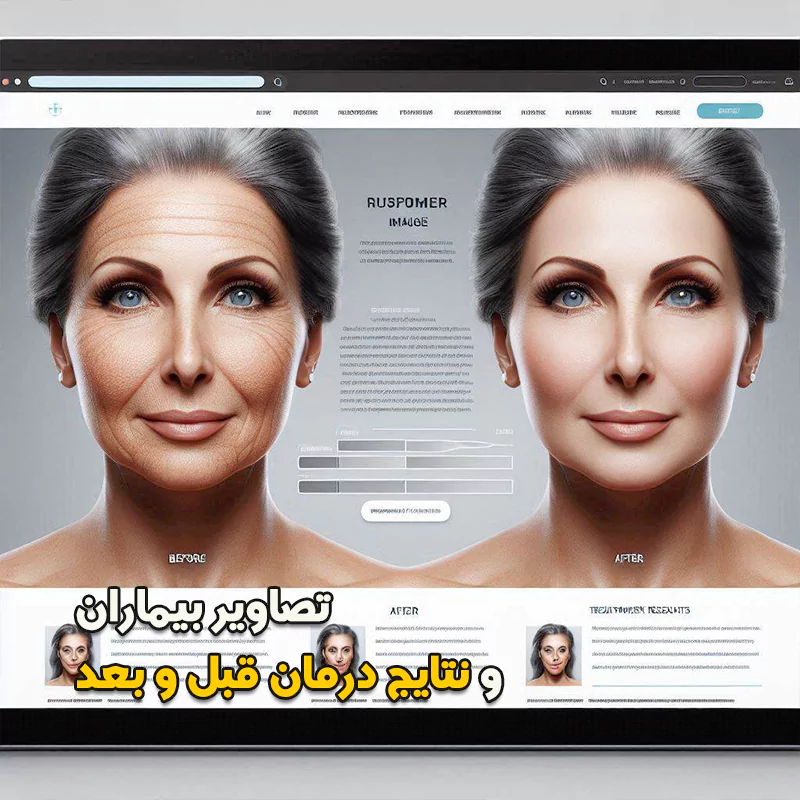 تصاویر بیماران و نتایج درمان در سایتهای پزشکی - قبل و بعد