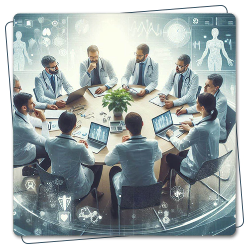 همکاری با سایر پزشکان و حضور در جوامع علمی