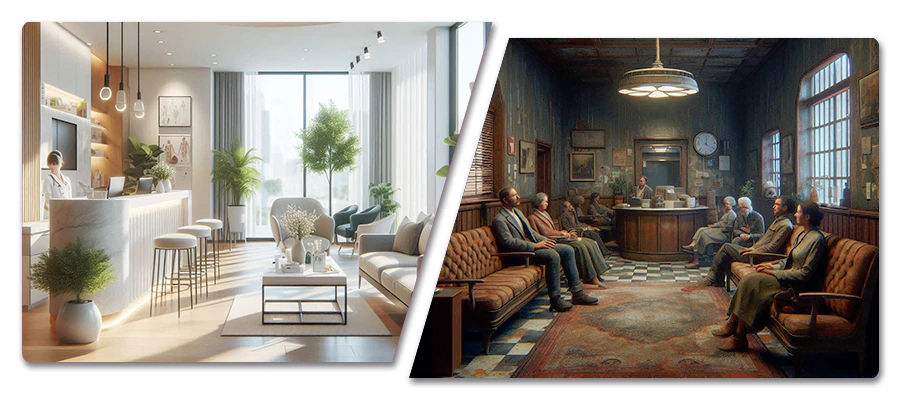 بهبود فضای فیزیکی کلینیک