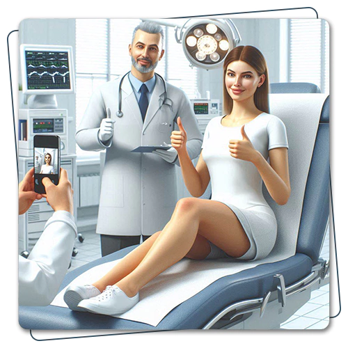 رضایت بیمار از انتشار عکسها